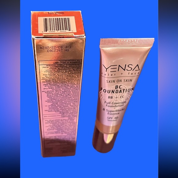 YENSA BC Foundation in Tan Warm BB + CC Full Coverage 1.08 oz / 32mL Full Size - Picture 5 of 7